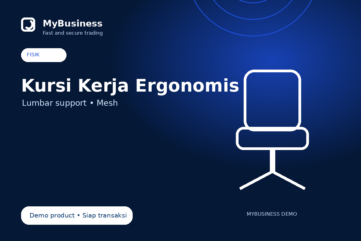 Kursi Kerja Ergonomis Premium